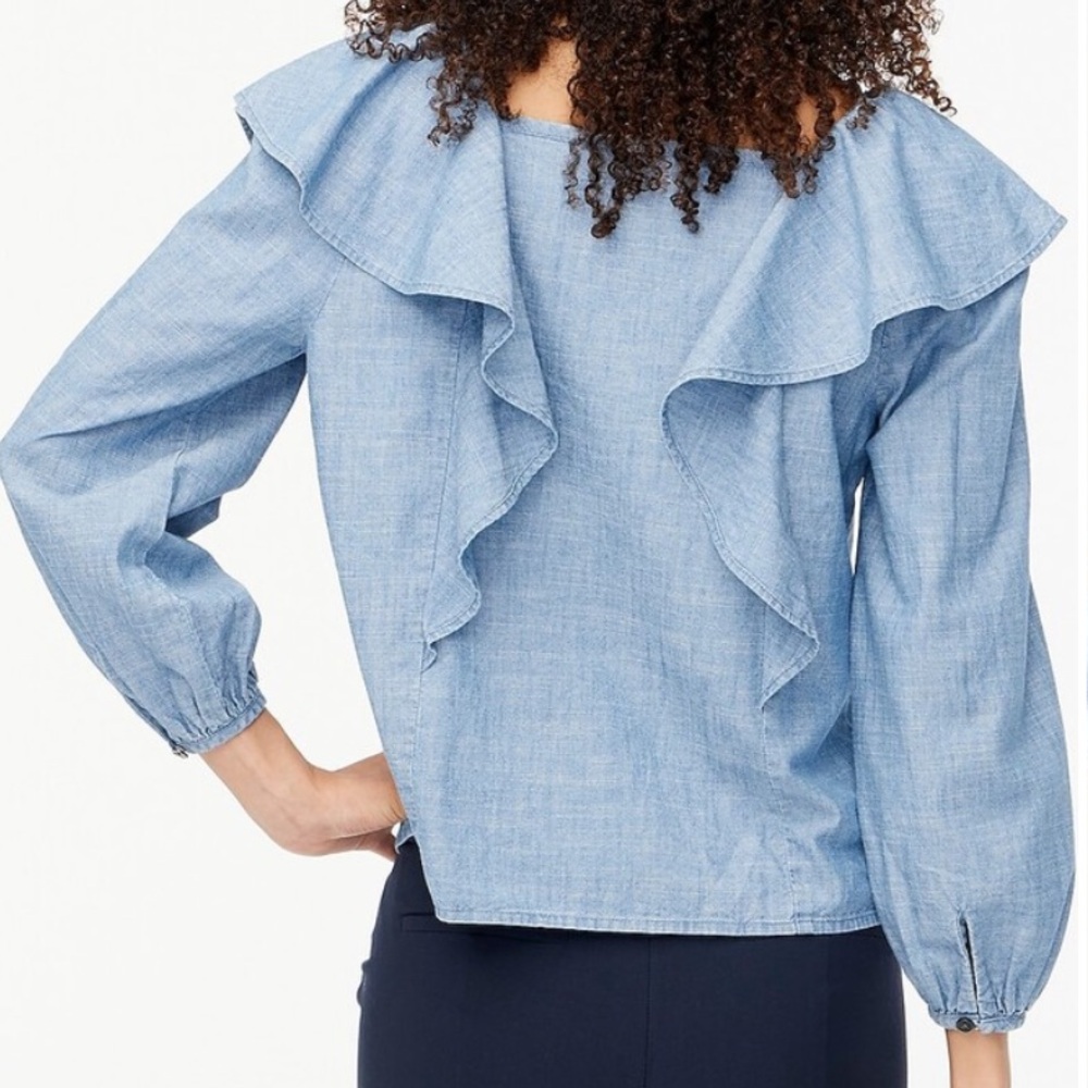 j.crew denim top - Picture 3 of 13